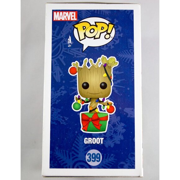 Funko Pop! Marvel Guardians of the Galaxy Groot 399 Christmas Holiday 2018 NWB - Picture 5 of 13
